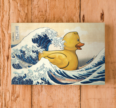 Cuadro artístico Pato de goma kanagawa - TenVinilo