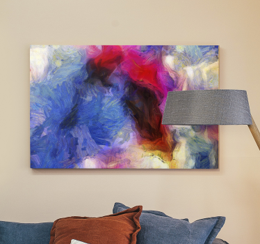 Cuadro artístico Pintura de colores abstractos - TenVinilo