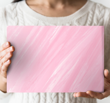 Cuadro artístico Pintura rosa estilo kawaii - TenVinilo
