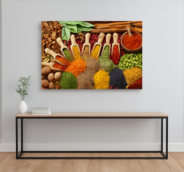 Cuadro para cocina diseño realista de especias - TenVinilo