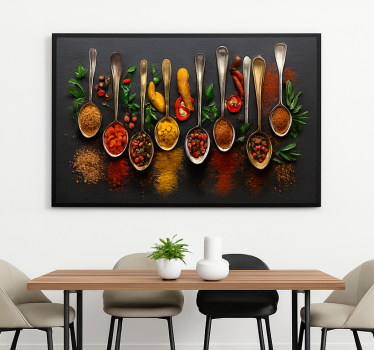 Cuadro para cocina especias modernas - TenVinilo