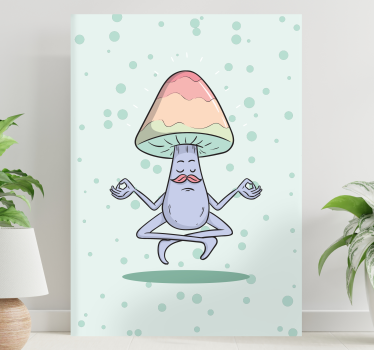 Cuadro cocina Personaje de dibujos animados de hongos - TenVinilo