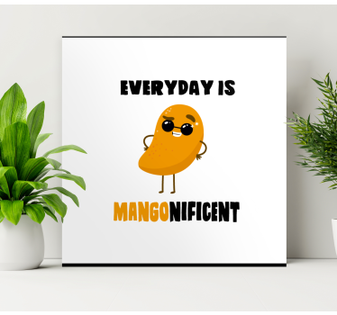 Cuadro con frase Cita divertida con mango - TenVinilo
