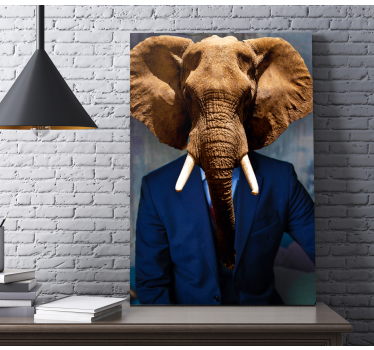 Cuadro de animales Señor elefante - TenVinilo