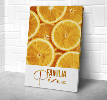 Cuadro bodegones naranja - TenVinilo