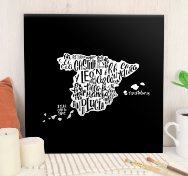 Cuadro de ciudades Ciudades españolas - TenVinilo