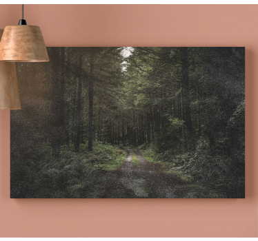 Cuadro de paisaje Caminando por un bosque oscuro - TenVinilo