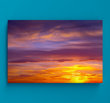 Cuadro de paisaje Colorido atardecer colores estéticos - TenVinilo
