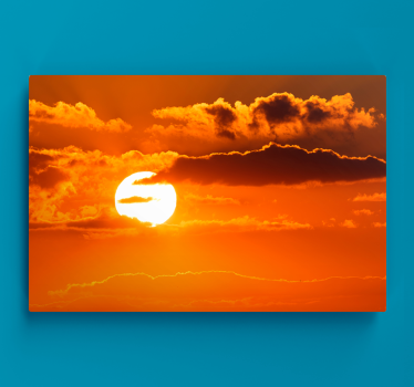 Cuadro de paisaje Fotografía estética de nubes y puestas de sol. - TenVinilo