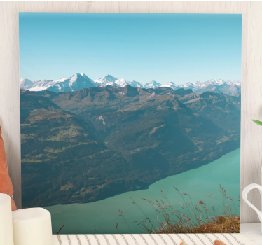 Cuadro de paisaje Fotografía estética de paisaje de montaña - TenVinilo