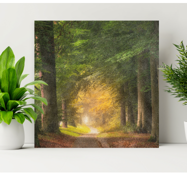 Cuadro de paisaje Un paseo por el bosque - TenVinilo