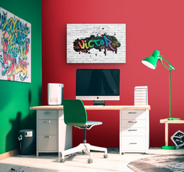 Cuadro para dormitorio nombre personalizadoNombre personalizado - TenVinilo