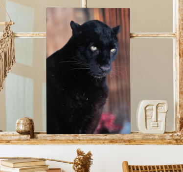 Cuadro en 3d Acecho de leopardo - TenVinilo