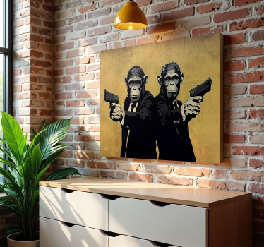 Cuadro artístico ficción pulp - TenVinilo