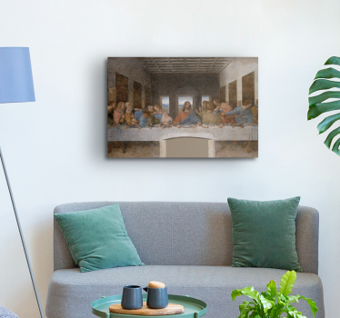 Cuadro artístico la Última Cena es una pintura de la escuela rena - TenVinilo