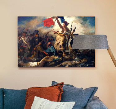 Cuadro artístico libertad liderando al pueblo - TenVinilo
