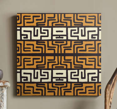 Cuadro en arte Patrón abstracto de estilo africano - TenVinilo