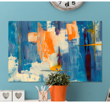 Cuadro en arte Salpicadura de pintura nórdica - TenVinilo