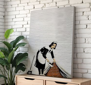 Cuadro artístico señora de la limpieza - TenVinilo