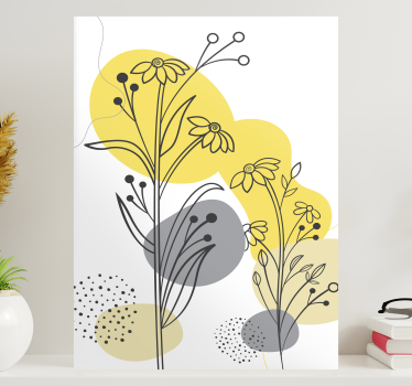 Cuadro estilo nórdico Plantas pantone - TenVinilo