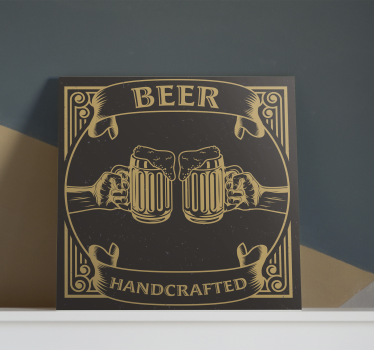 Cuadro estilo rústico Bares rusticos cerveza - TenVinilo