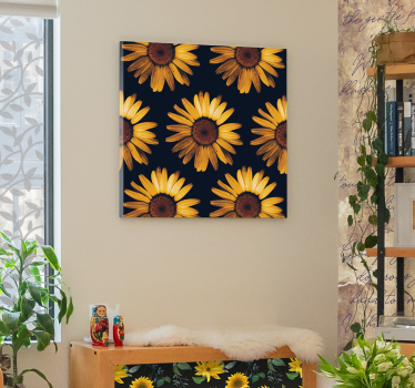 Cuadro flores Girasol amarillo - TenVinilo