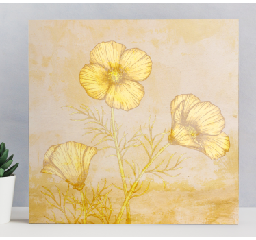 Cuadro flores Majestuosas amapolas naranjas - TenVinilo