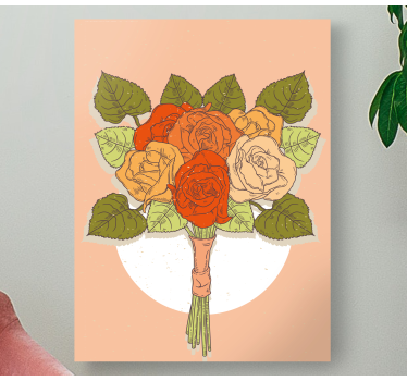 Cuadro flores Pintura vintage - TenVinilo