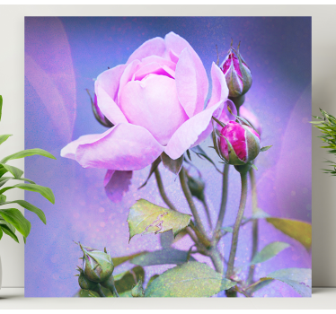 Cuadro flores Rosas de jardín rosa - TenVinilo