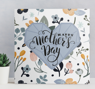 Cuadro frase feliz día de la madre - TenVinilo