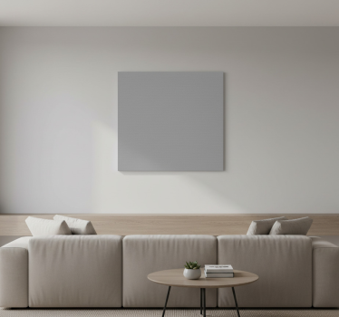 Cuadro moderno diseño gris liso - TenVinilo
