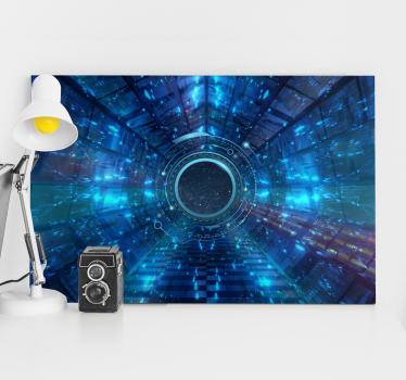 Cuadro moderno vista de túnel futurista - TenVinilo
