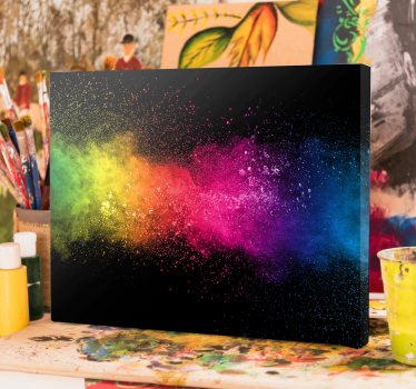 Cuadro ornamental Salpicadura multicolor - TenVinilo