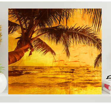 Cuadro para comedor Naturaleza palm beach - TenVinilo