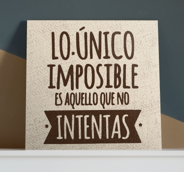 Cuadro retro vintage Frase vintage - TenVinilo