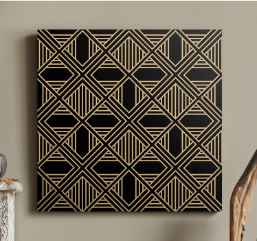Cuadro salón Art deco gran patrón de estilo gatsby - TenVinilo