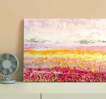 Pintura moderna paisaje artístico colorido - TenVinilo