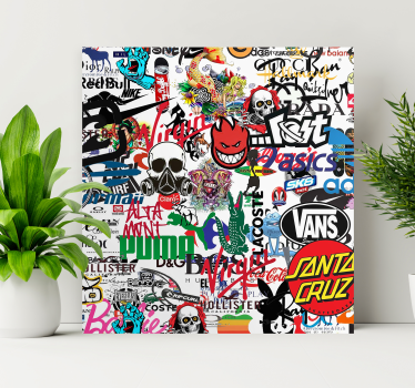 Pinturas modernas Logo famoso - TenVinilo