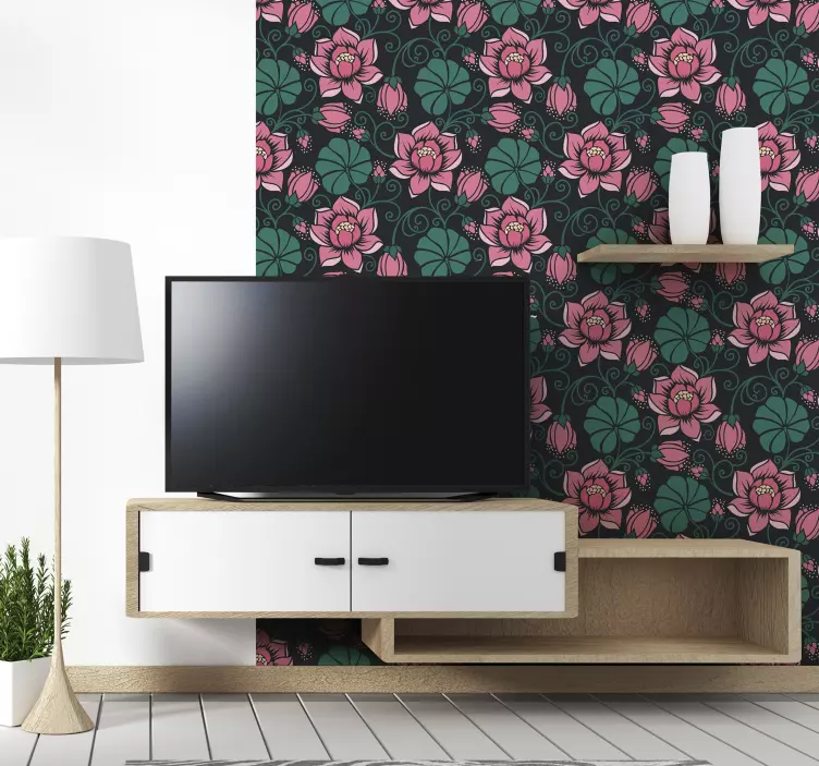 Vinilo para muebles enredaderas florales - TenVinilo