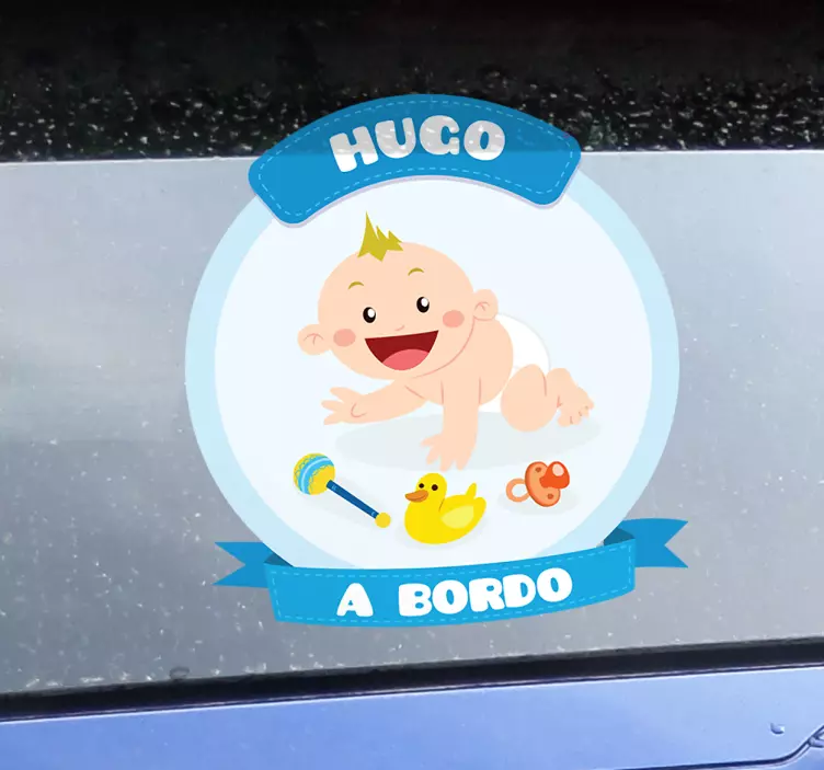 Adhesivo bebé a bordo para coche - TenVinilo
