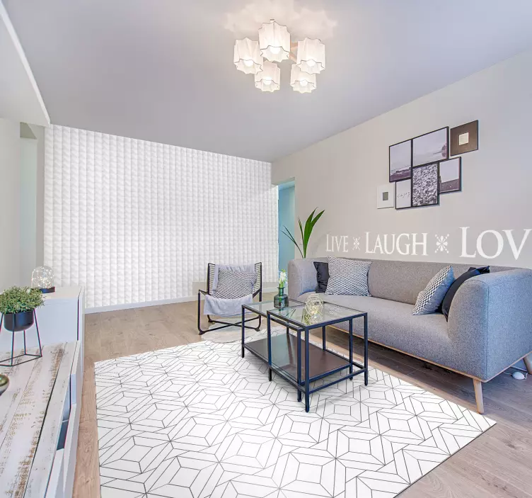 Vinilo decorativo live laugh love - TenVinilo