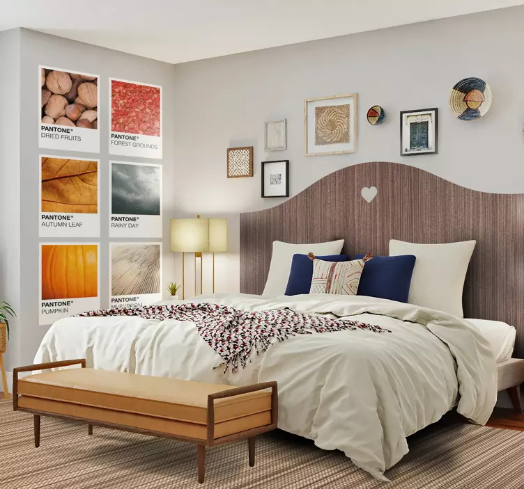 Vinilo cabecero madera Wengué - TenVinilo