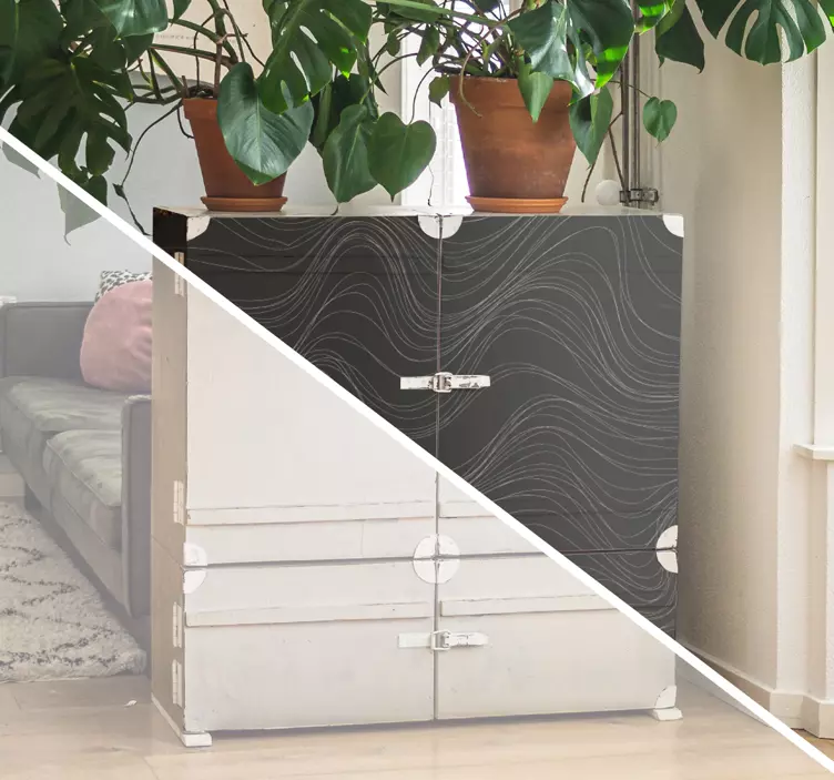 Vinilo para mueble Texturas de ondas - TenVinilo