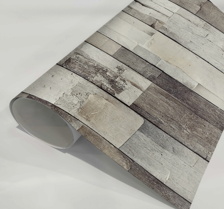 Vinilo para mueble madera clara envejecida - TenVinilo