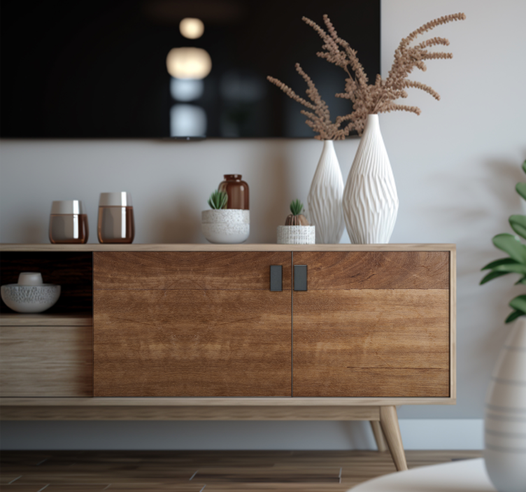 Vinilo para mueble textura madera marrón - TenVinilo