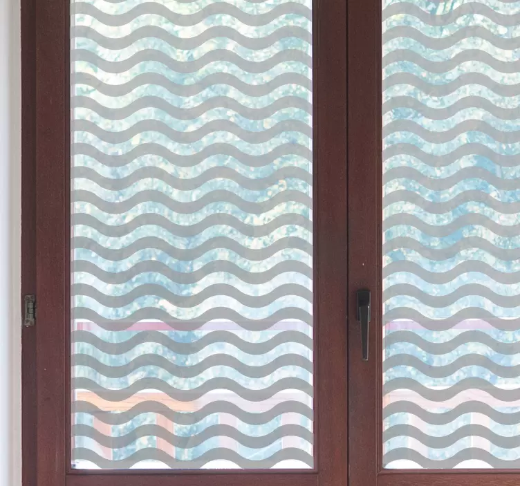 Vinilo para cristales ondas translucidas - TenVinilo