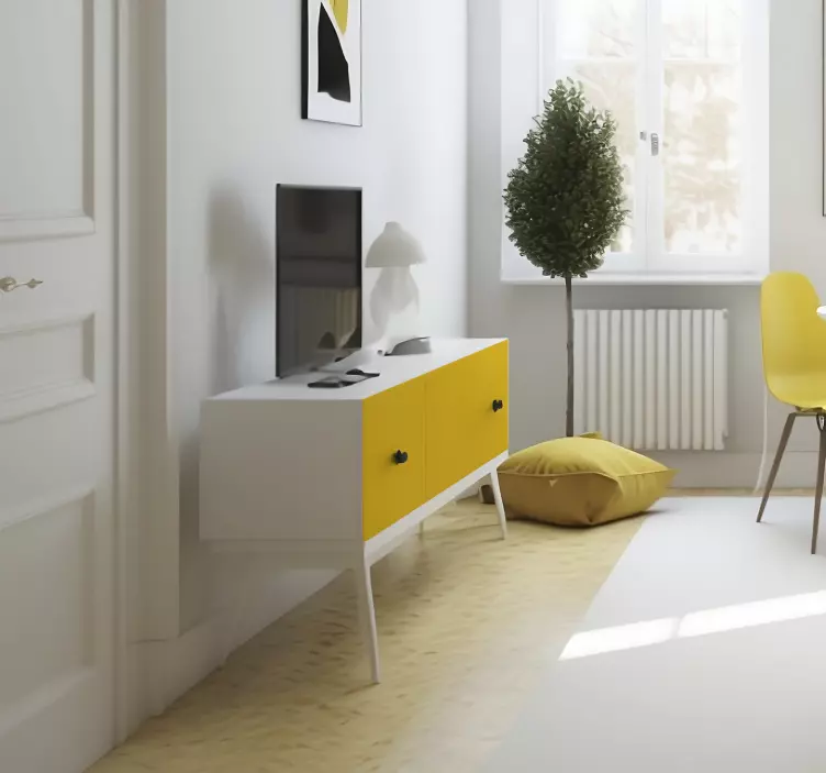 Vinilo para mueble amarillo mate - TenVinilo