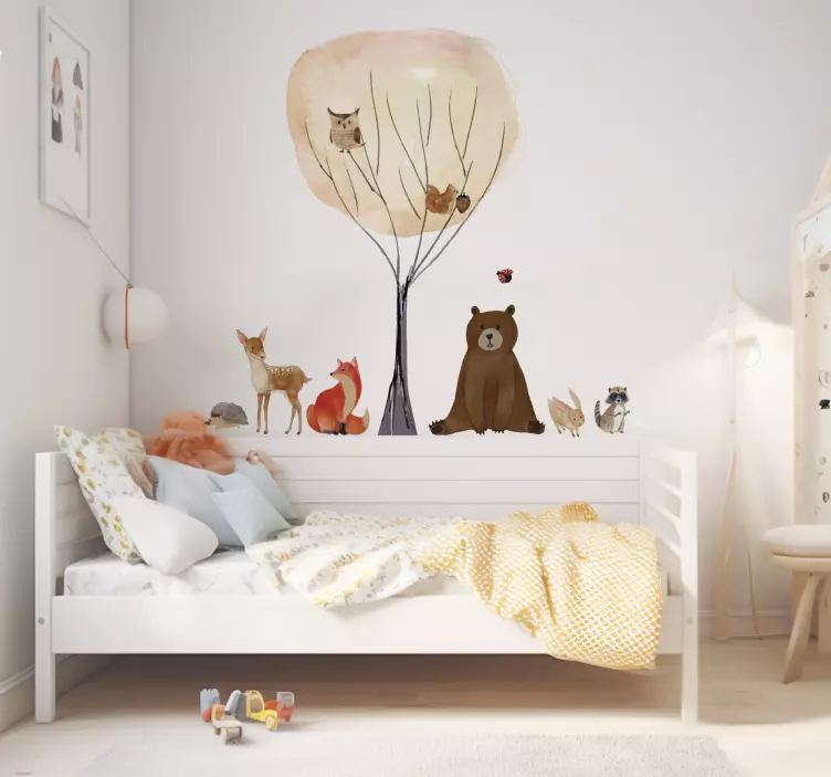 Vinilos para pared infantiles animales - TenVinilo