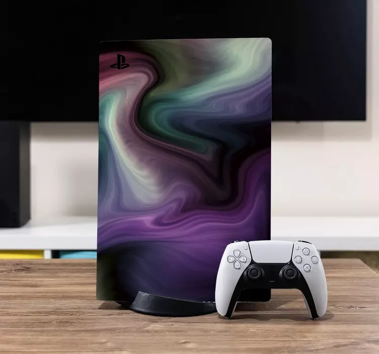 Skin PS4 patrones coloridos arremolinados - TenVinilo