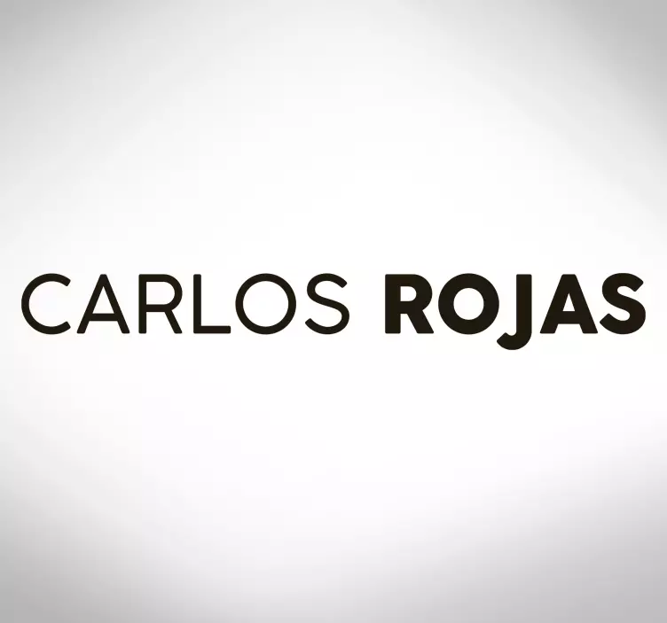 Vinilo bici nombre con apellido resaltado - TenVinilo